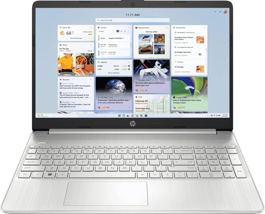 HP 15s 12th Gen Intel Core i3-1215U 15.6-Inch FHD Laptop (8GB DDR4, 512GB NVMe SSD)