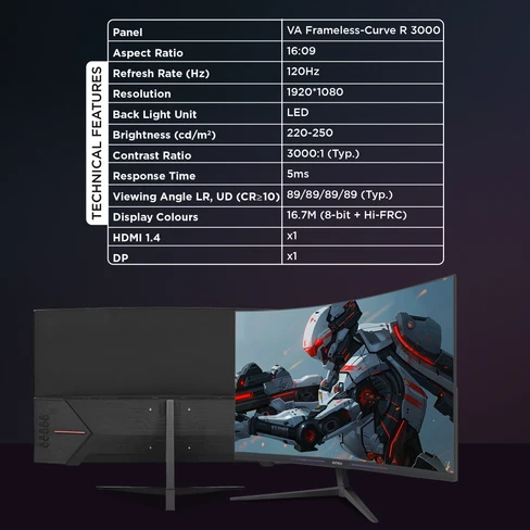 INTEX 27 Inch Curved Monitor product detail