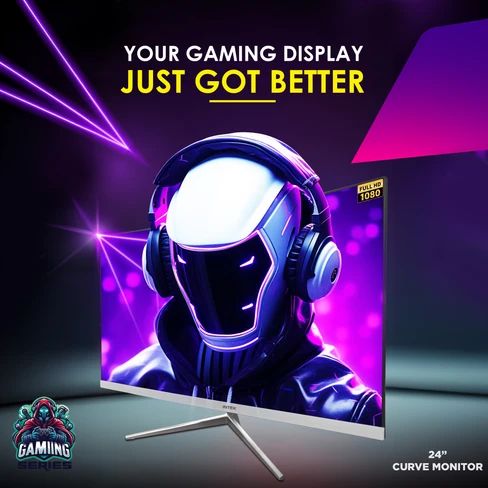 Intex IT-1702 24" Curved Full HD Gaming Monitor thumbnail 3
