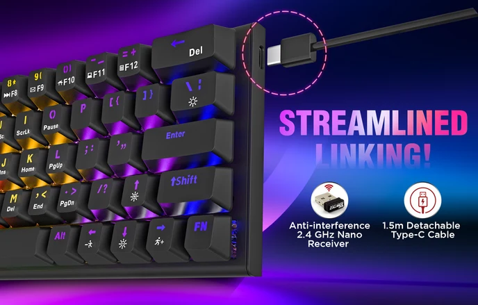 Intex Caliber Plus Mechanical Wireless Keyboard product detail