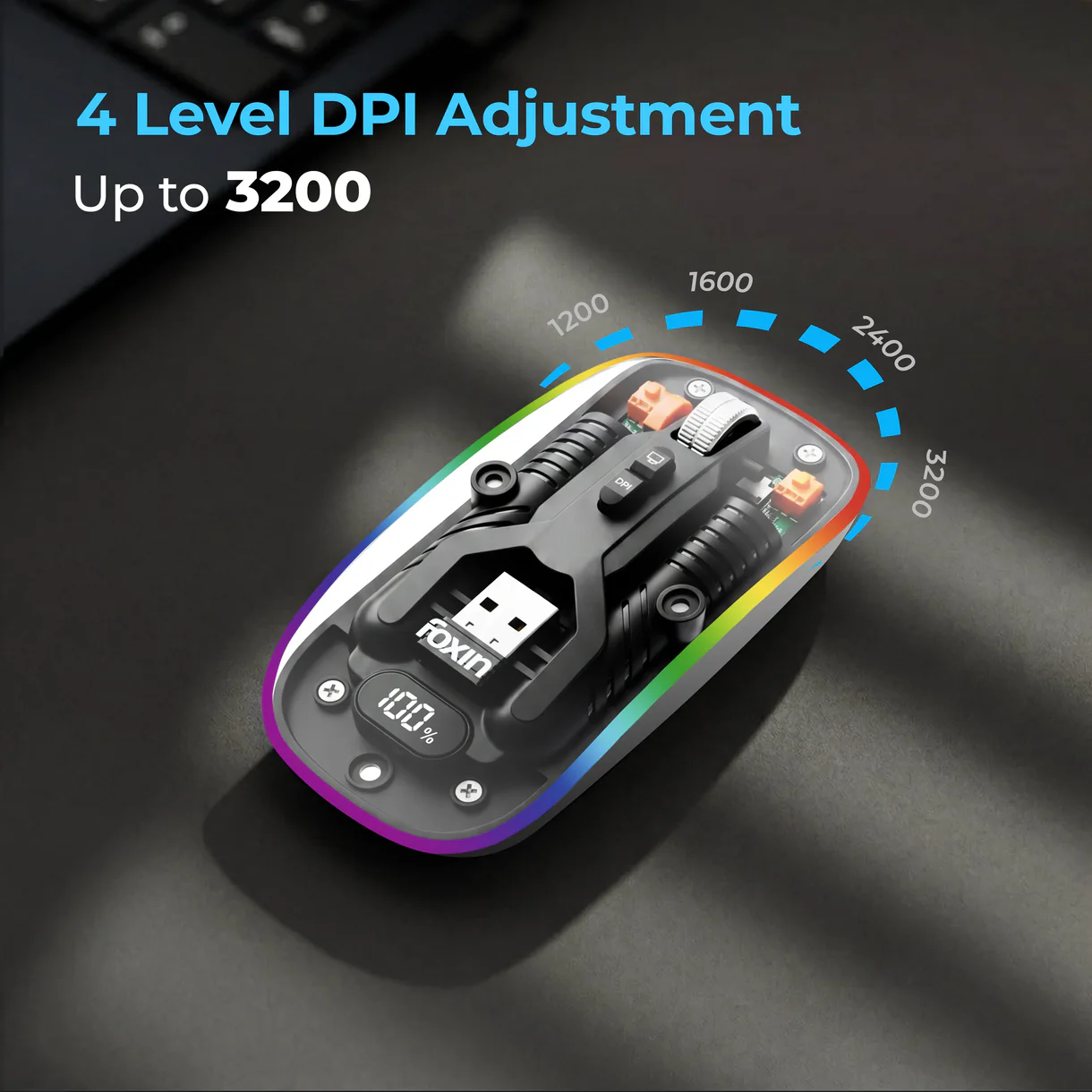 Foxin-Neonview - Wireless Mouse thumb 2