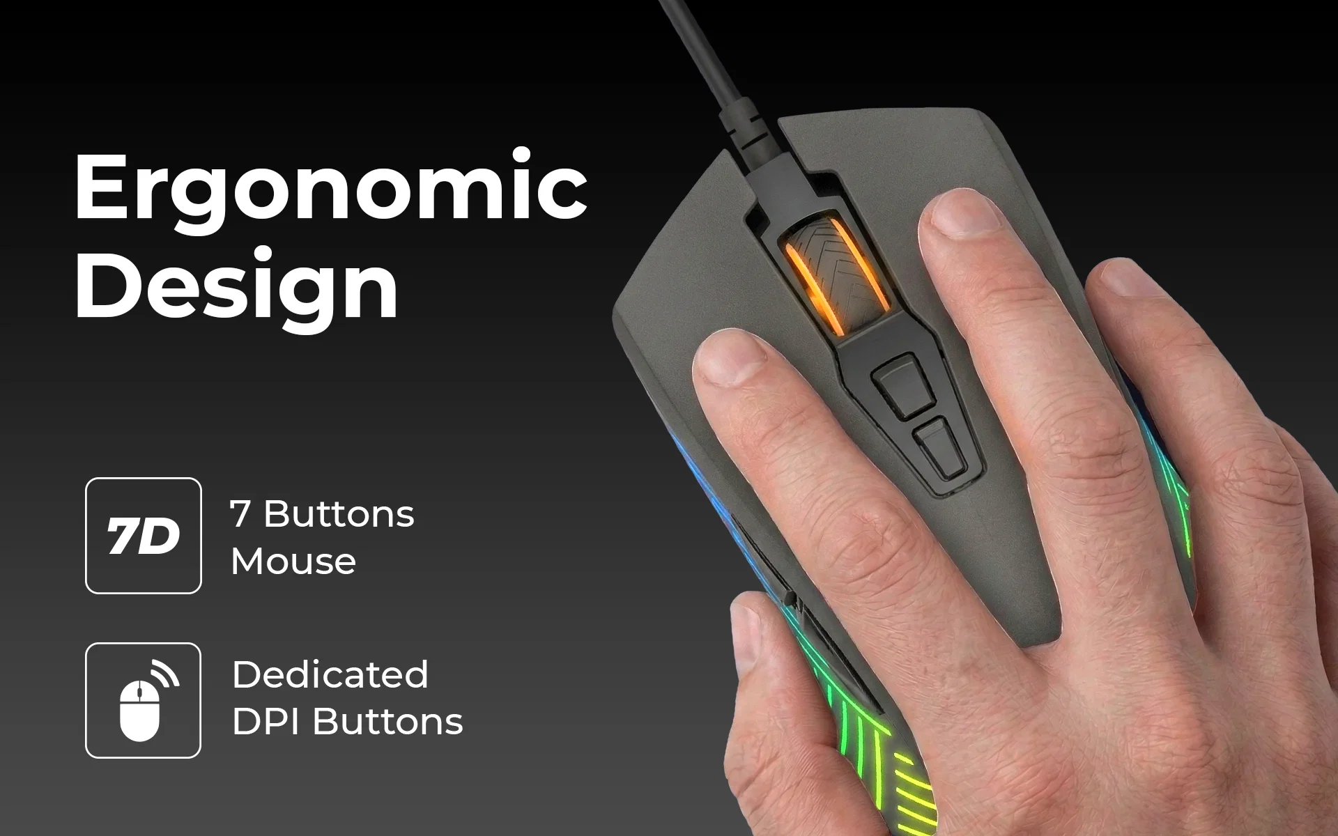 Phantom GM 107 USB Wired Gaming Mouse product detail