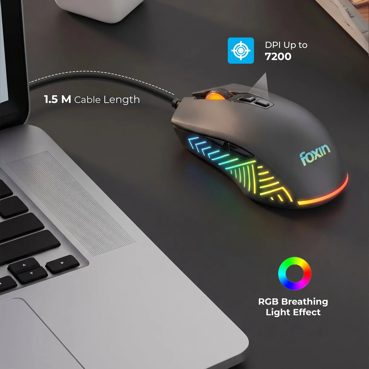 Phantom GM 107 USB Wired Gaming Mouse product detail