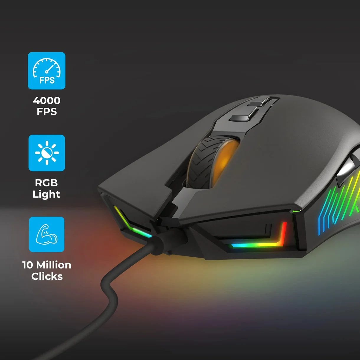 Phantom GM 107 USB Wired Gaming Mouse thumb 4