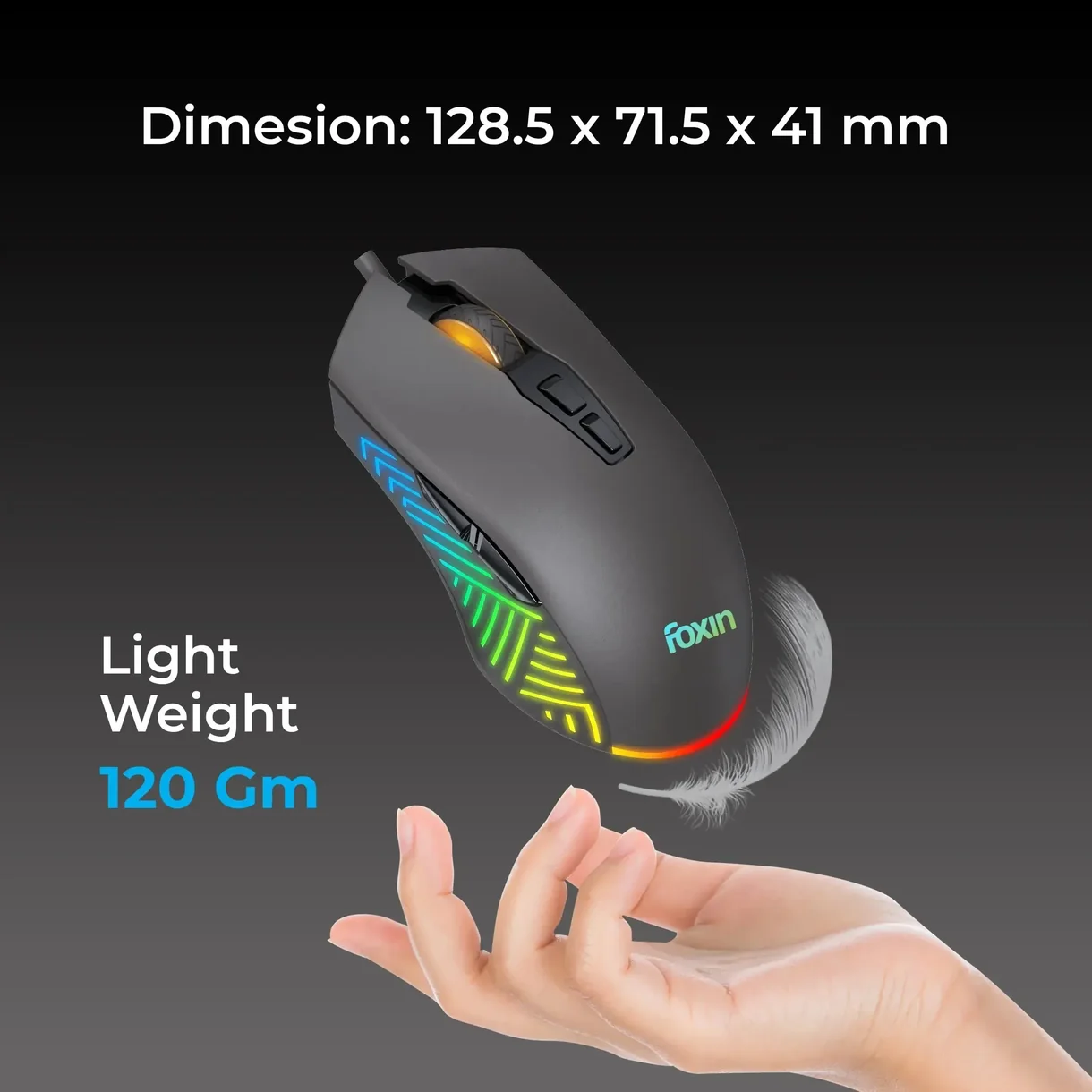 Phantom GM 107 USB Wired Gaming Mouse thumb 5