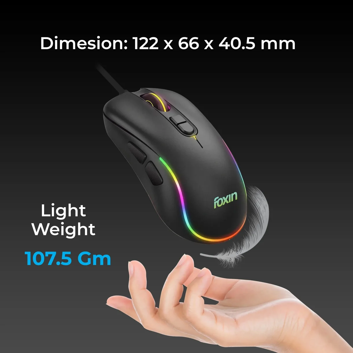 Phantom GM 106 USB Wired Gaming Mouse thumb 5