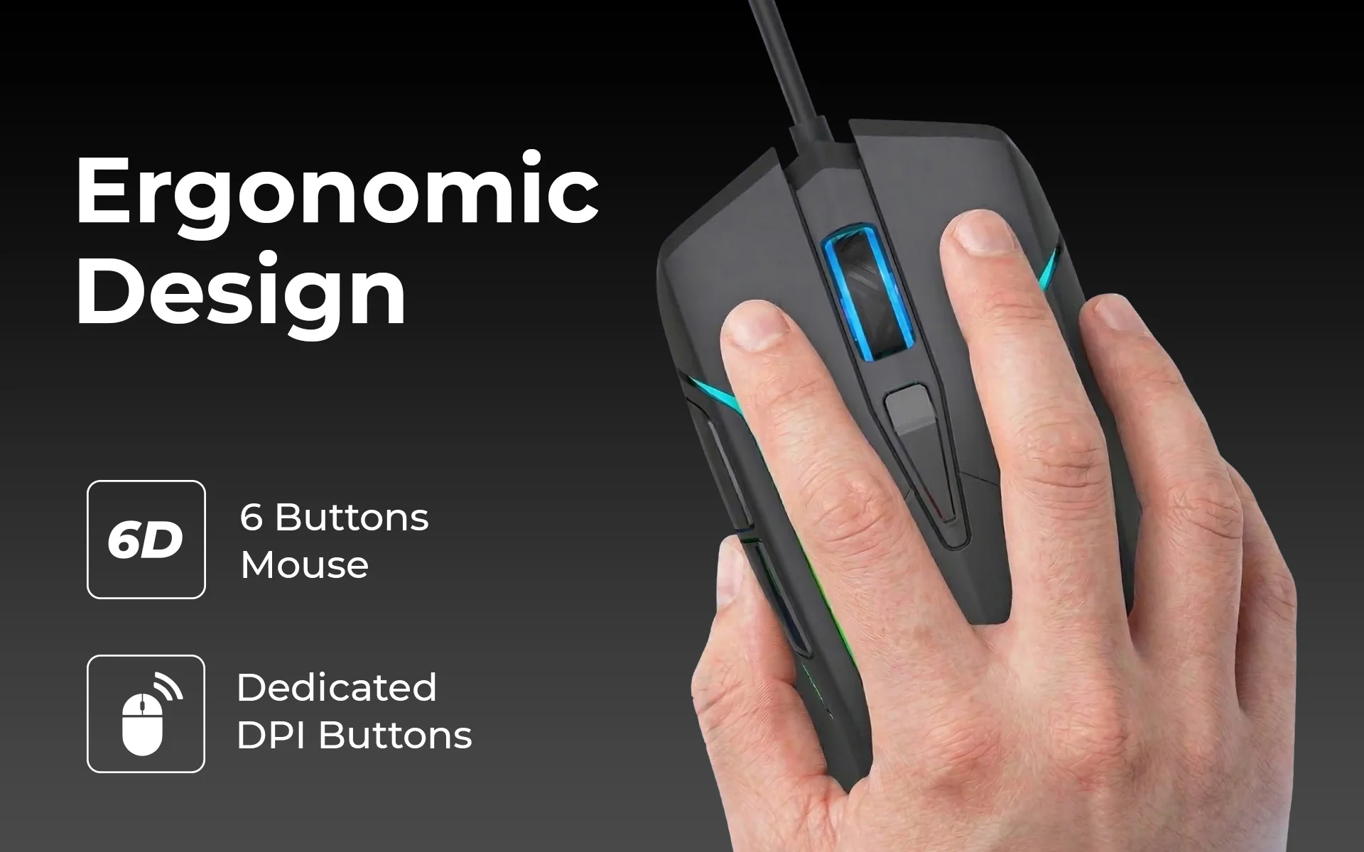 foxin Phantom GM 105 USB Wired Gaming Mouse product detail