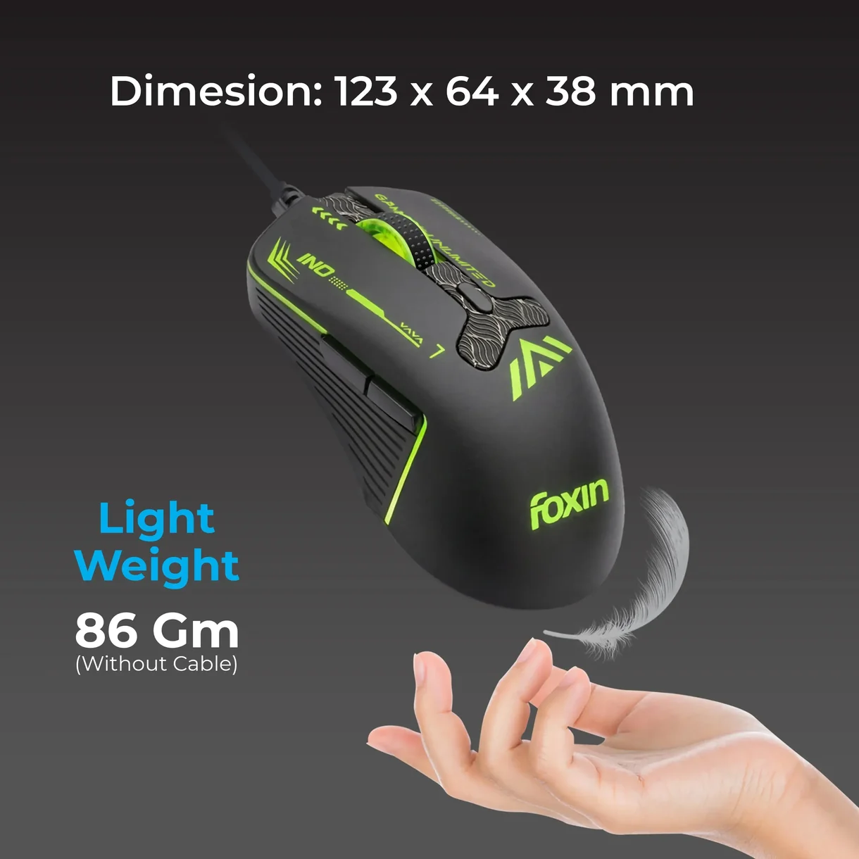 foxin-Phantom GM 104 USB Wired Gaming Mouse thumb 6