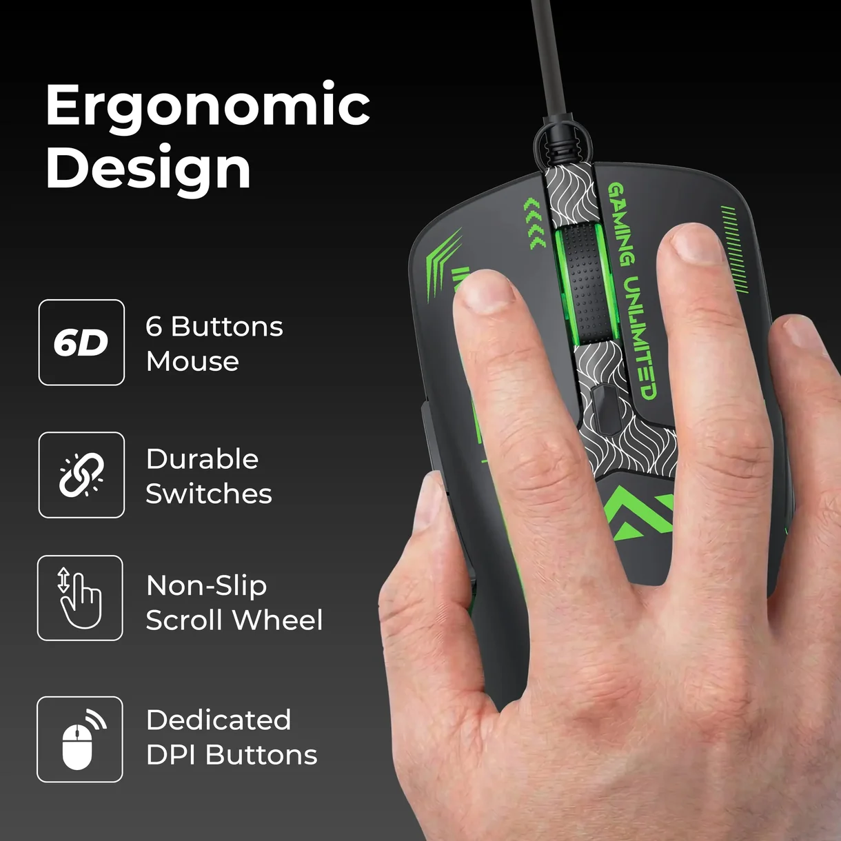 foxin-Phantom GM 104 USB Wired Gaming Mouse thumb 2