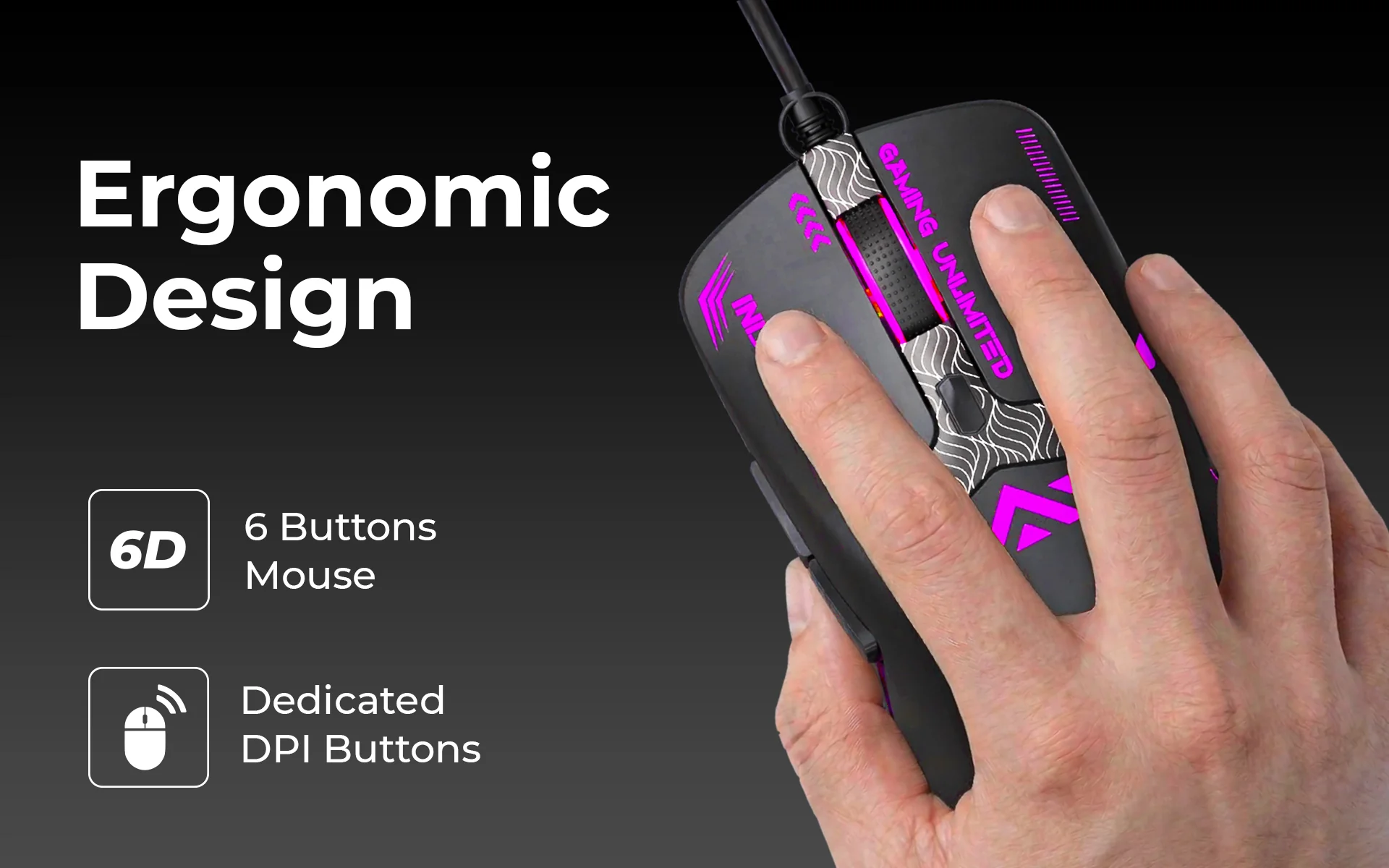 foxin-Phantom GM 104 USB Wired Gaming Mouse product detail