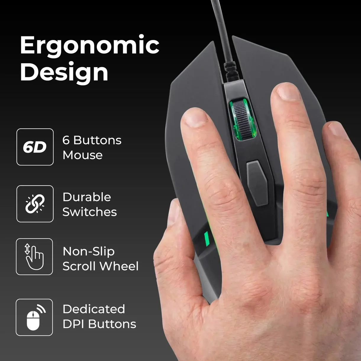 Phantom GM 103 USB Wired Gaming Mouse thumb 2