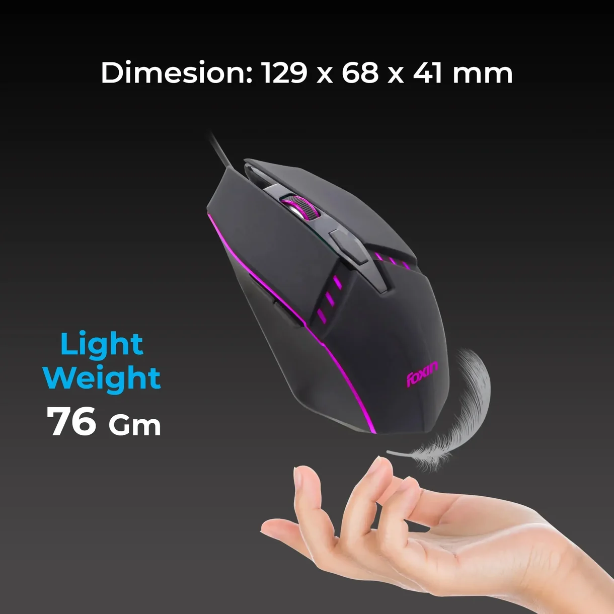 Phantom GM 103 USB Wired Gaming Mouse thumb 6