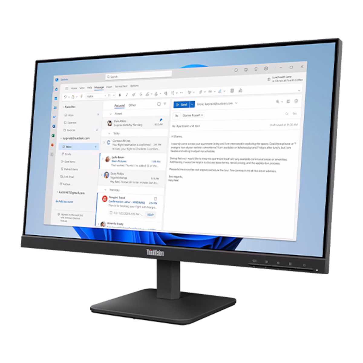 ThinkVision S24-4e 60.45cms (23.8) Monitor thumb 4
