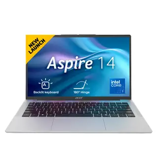 Acer, Aspire 14, Intel Core 7 processor 240H, Windows 11 Home + MS Office, 16 GB RAM, 512 GB SSD, 14" (35.56 cm) displa… thumb 1
