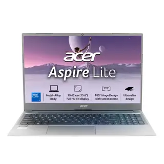 Acer, Aspire Lite, Intel Core 3 processor 100U, Windows 11 Home, 8 GB RAM, 256 GB SSD, 15.6" (39.62 cm) display, Grey,… thumb 1