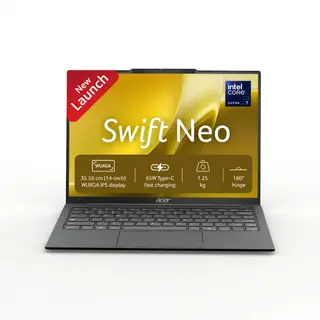 Acer, Swift Neo, Intel Core Ultra 7 processor 155H, Windows 11 Home + MS Office, 16 GB RAM, 512 GB SSD, 14.0" (35.56 cm…