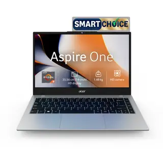 Acer, Aspire One, AMD Ryzen 3 7320U, Windows 11 Home + MS Office, 8GB RAM, 256 GB SSD, 14" (35.56 cm) display, Silver,… thumb 1