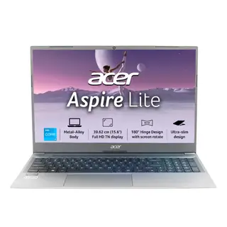 Acer, Aspire Lite, Intel Core i3-1315U Processor, Windows 11 Home, 8 GB RAM, 512 GB SSD, 15.6" (39.62 cm) display, Stee… thumb 1