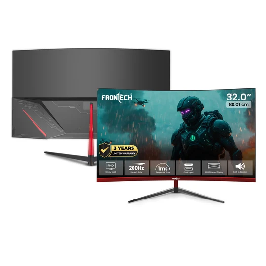 Frontech MON-0076 (32″ Curved 200Hz Frameless Gaming Monitor) thumb 1